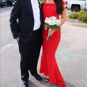 Lovers and friends red gown